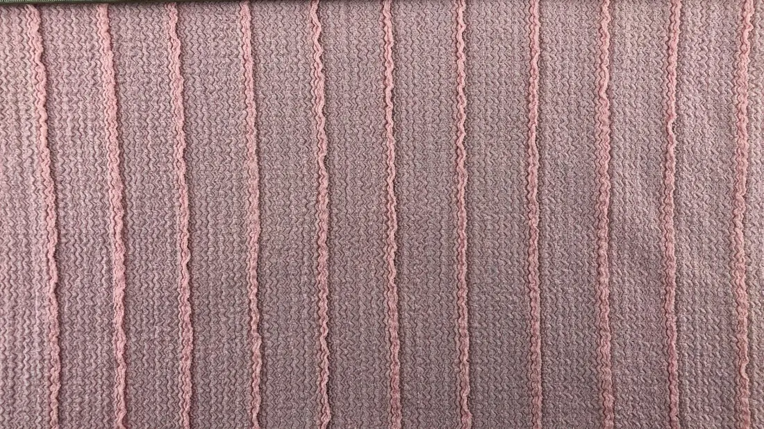 Pembe Likralı Naylon Dantel