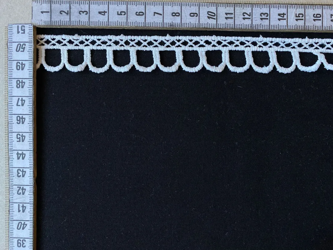 2,5 cm Ham Mat Polyester Güpür Brode Bant