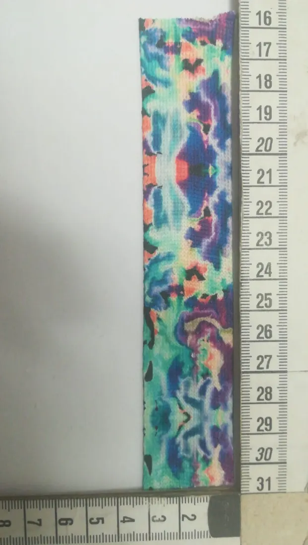 Multicolor Batik Desenli Raşel Bant, 3 cm