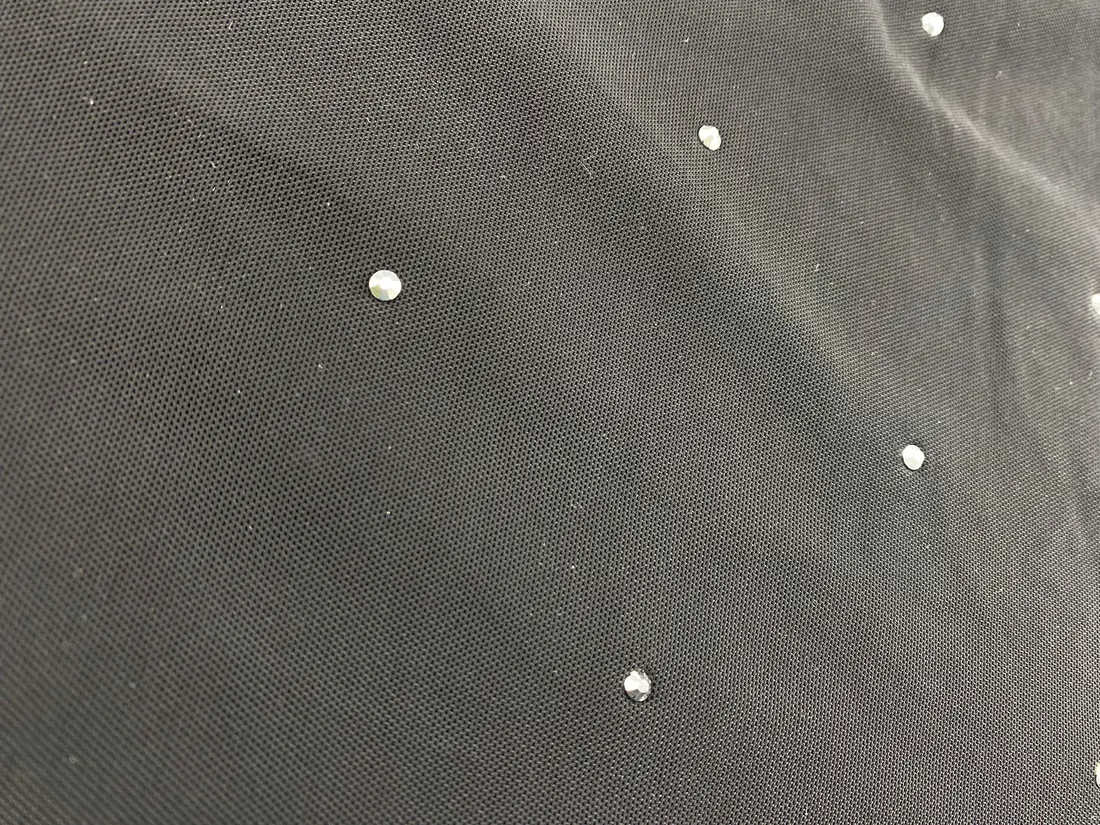 5474 Dantel · Yerli · Lez · Polyester · Likralı Tül · Taşlı · Silver Hema Tite · Ss16 · Siyah · 8*5-8*5