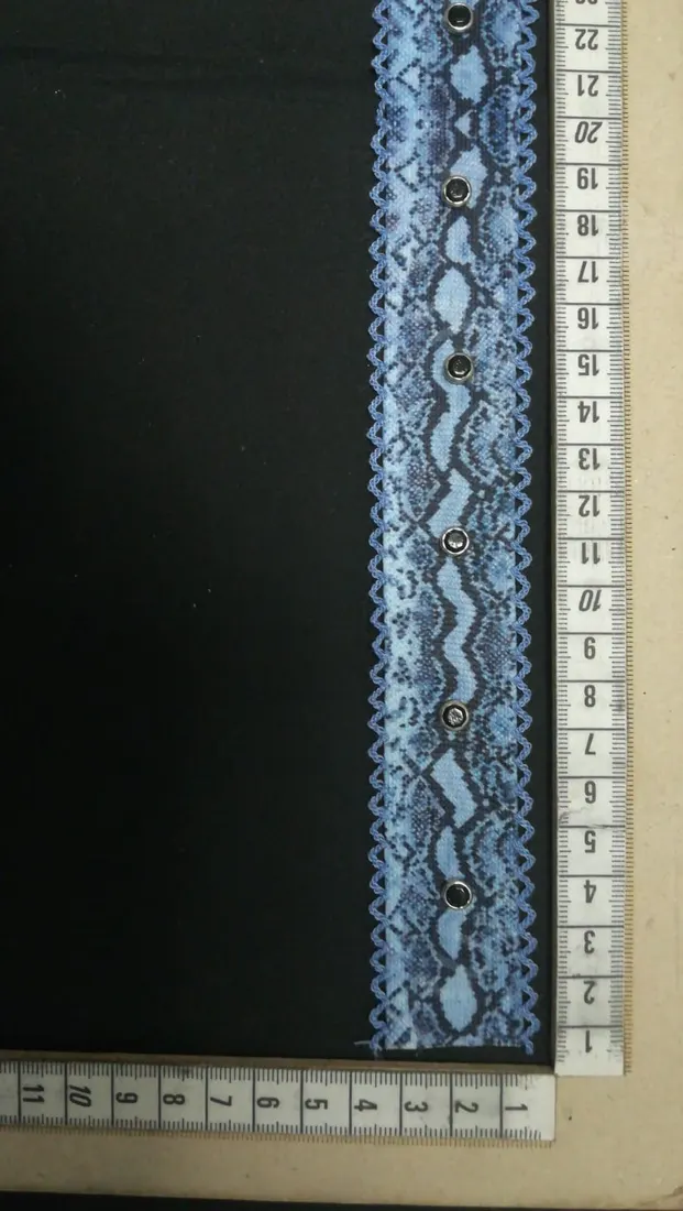 Taş Renkli Piton Desenli Raşel Bant, 3 cm