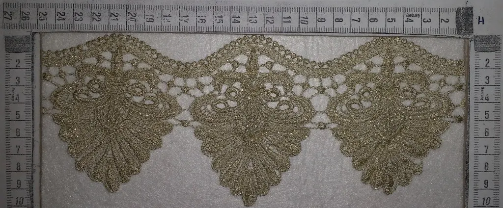 Gold Simli Polyester Brode Bant