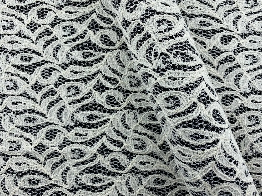 Pamuk Polyester Karışımlı Fiksli Dantel, Yerli