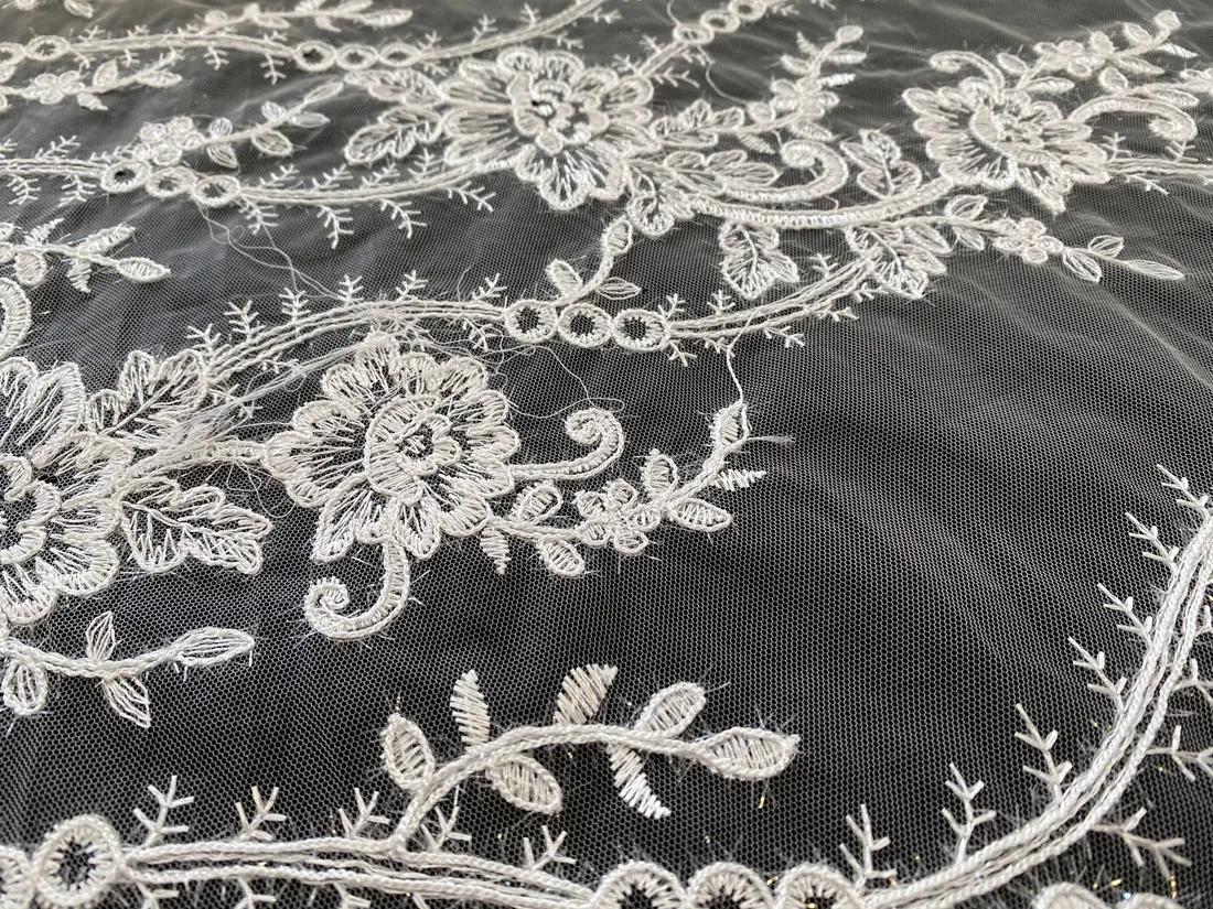 Dantel İthal Lez Polyester Beyaz