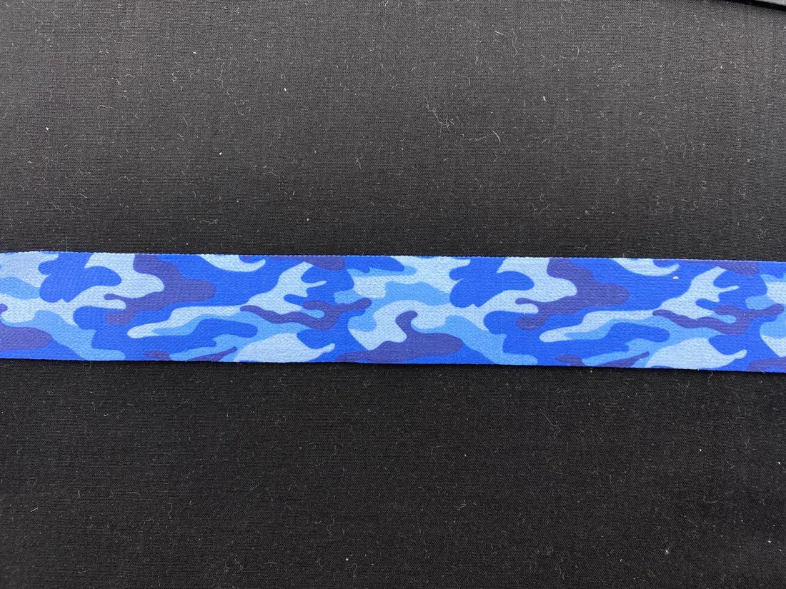 Mavi-Lacivert Kamuflaj Raşel Şerit, 3 cm