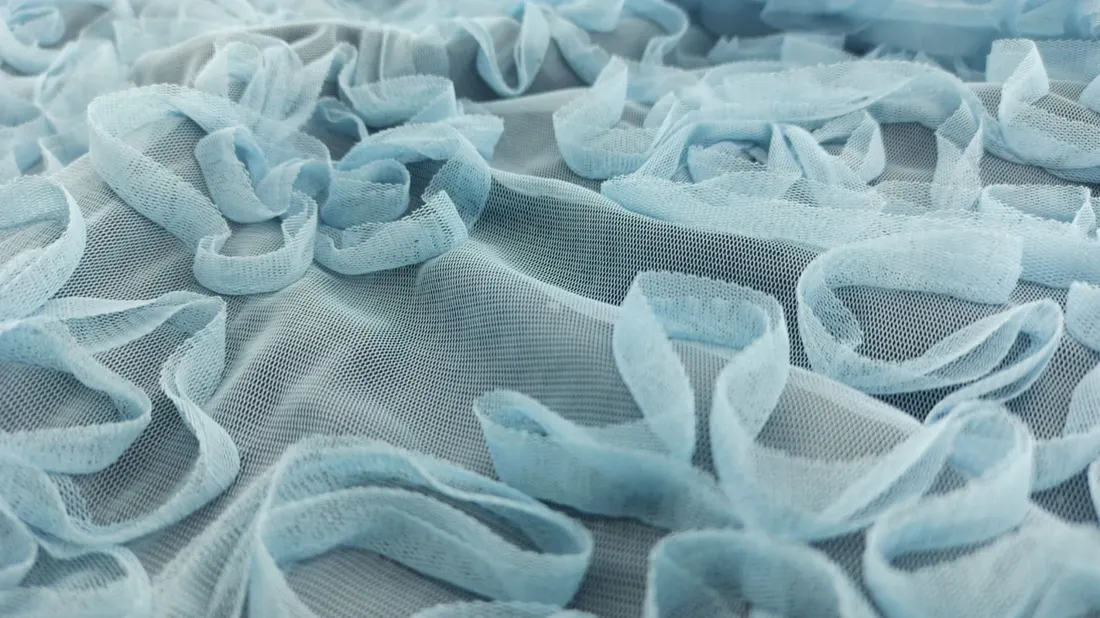 Mint Süzeneli Tül Kumaş - Yerli Polyester, 130 cm (11203)