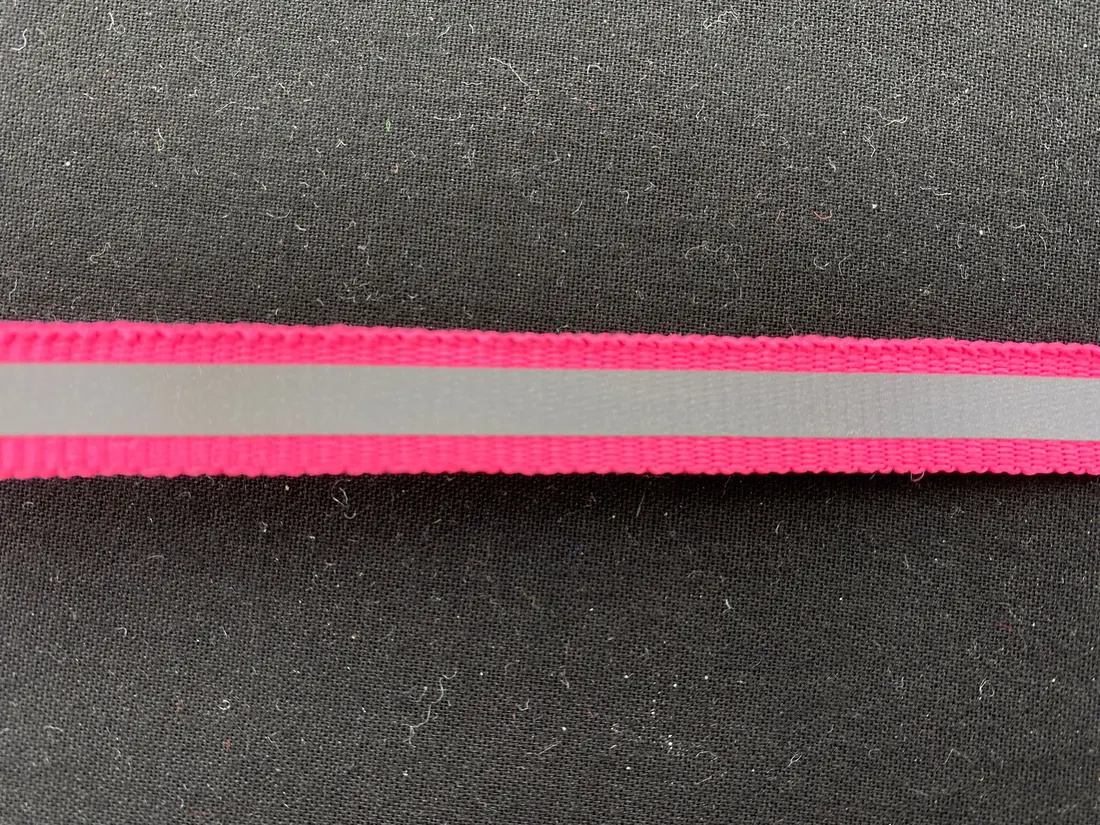 Şerit İthal Bant Reflektör Pembe-Gri 1 CM