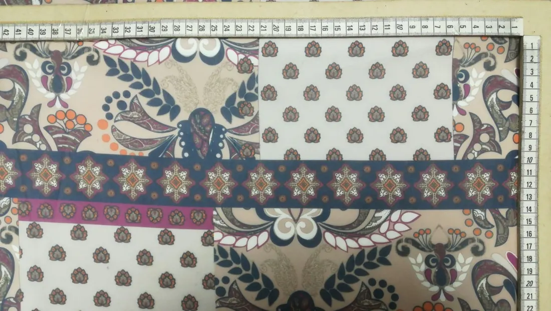 Dijital Baskılı 150 cm Yerli Şifon, Desen 04