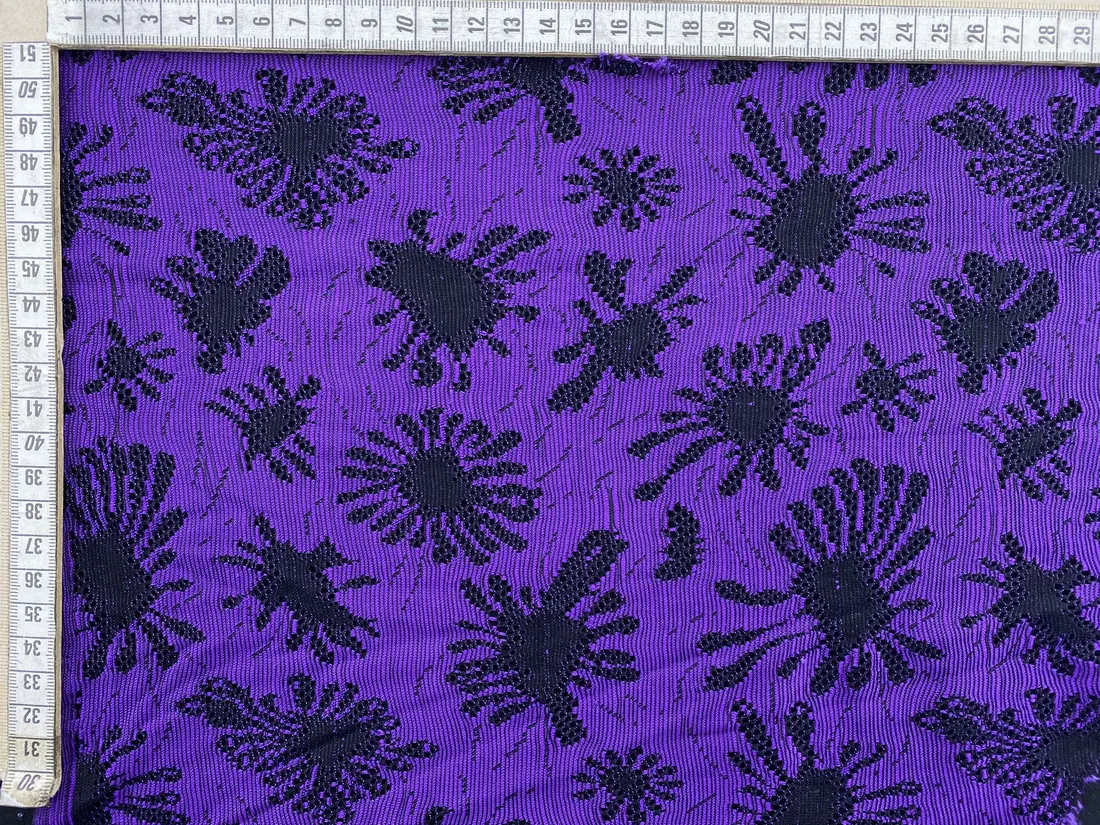 Mor Naylon Polyester Dantel, Yerli, 150 cm