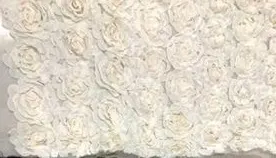 Beyaz Süzineli Polyester Kumaş, 130 cm