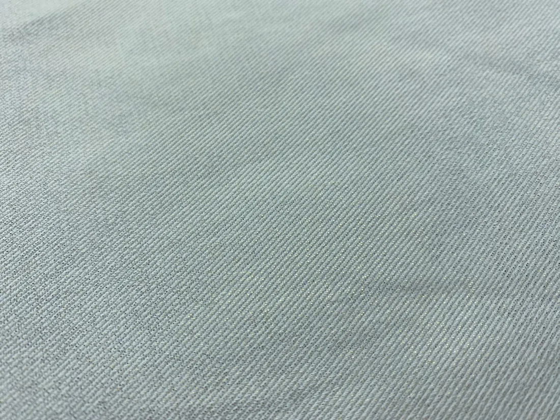 Gümüş Simli Gabardin Kumaş, Yerli, 150 cm