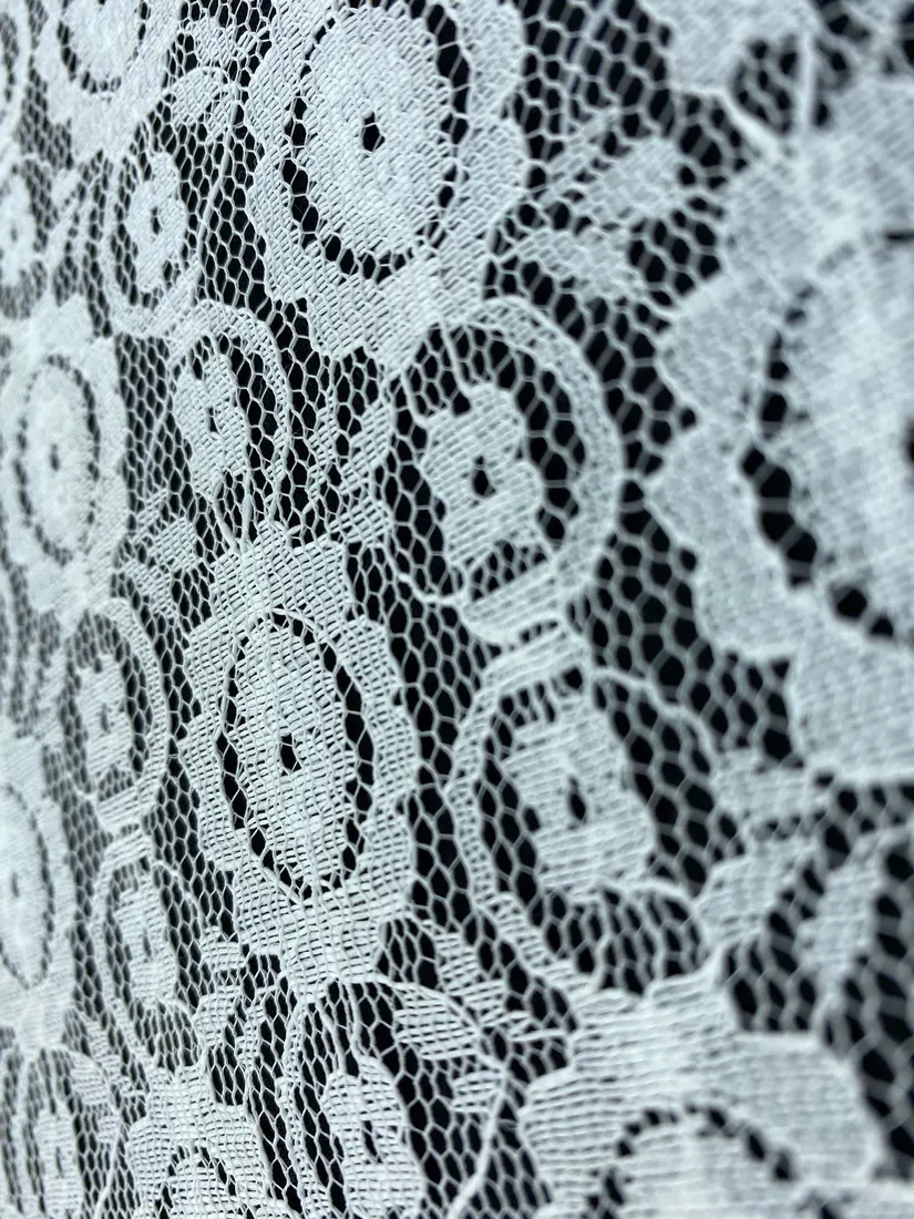 Yerli Fiksli Pamuk Polyester Dantel, 150 cm