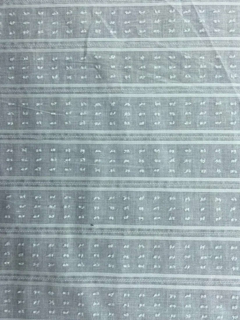 19374 Kumaş · İthal · Lez · Polyester · Vual · Off Whıte · 135 Cm