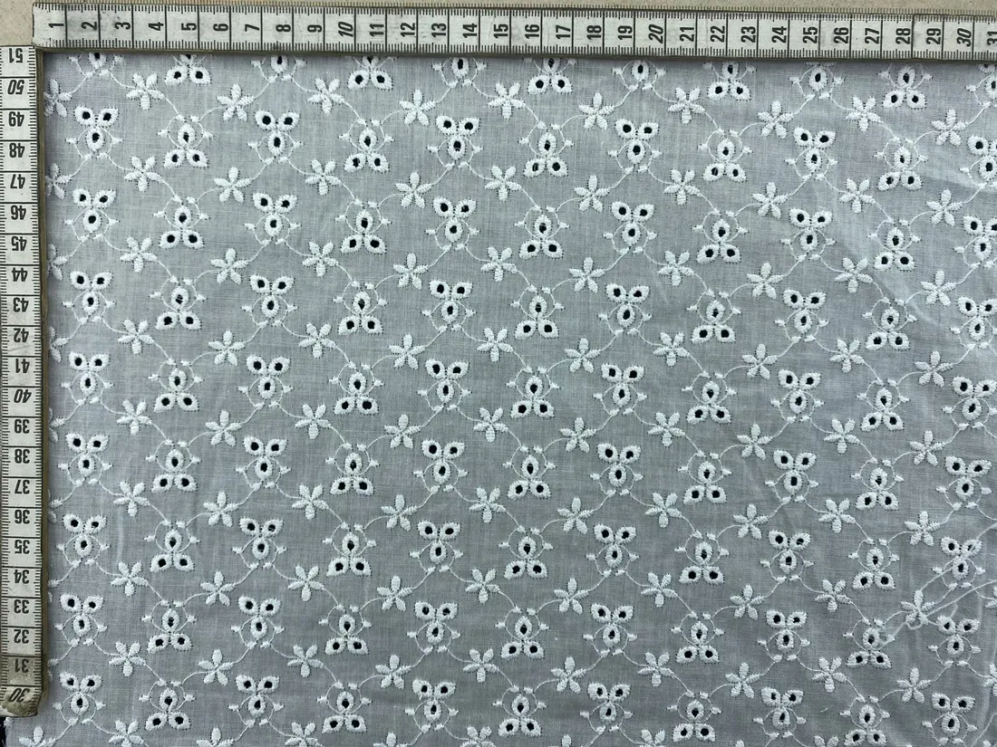 Kasar Bohrerli Vual Pamuk Polyester Brode, 130 cm