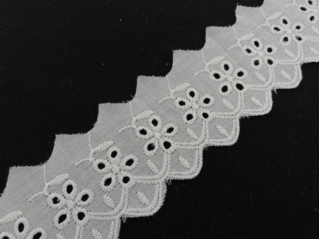 5 cm Kasar İşlemeli Mat Polyester Vual Brode Bant