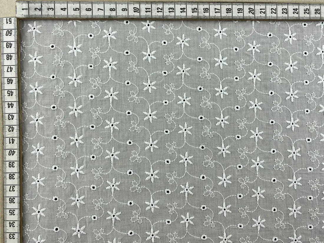 Yerli Pamuk Polyester Bohrer Brode, 130 cm