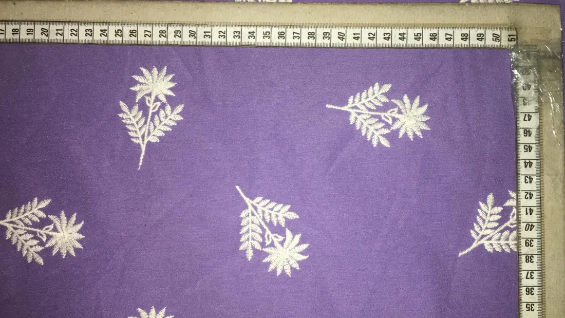 Lila Zemin Terikoton Kumaş - Ham Pamuk Polyester (11452)