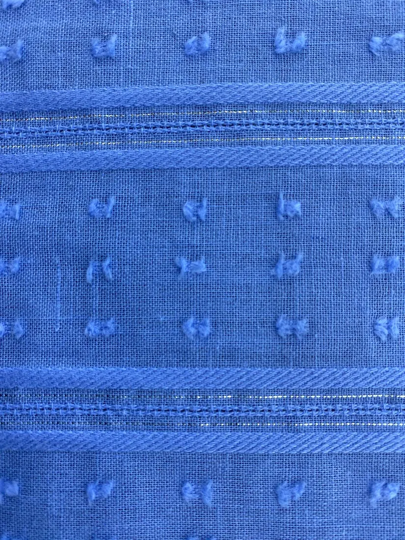 19374 Kumaş · İthal · Lez · Polyester · Vual · Blue · 135 Cm