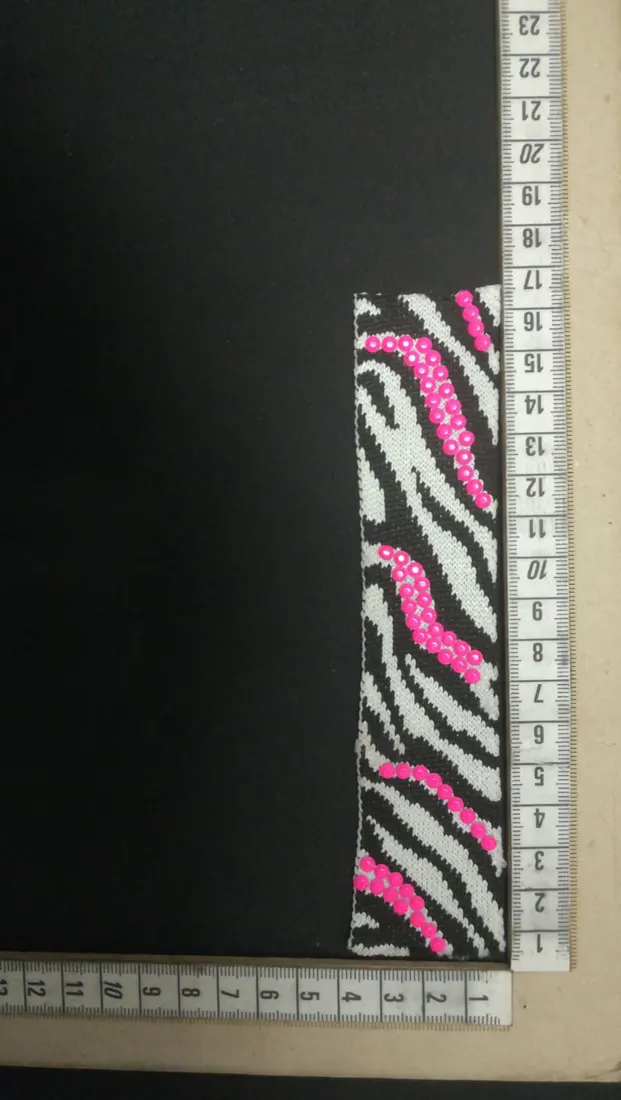 Neon Taş Detaylı Polyester Şerit Bant