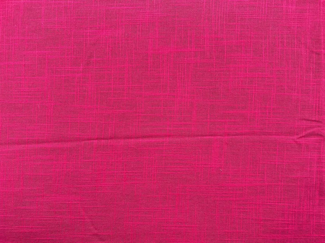 13252 Keten Kumaş · Yerli · Lez · Flamlı · Pamuk · Fuşya · 150 Cm