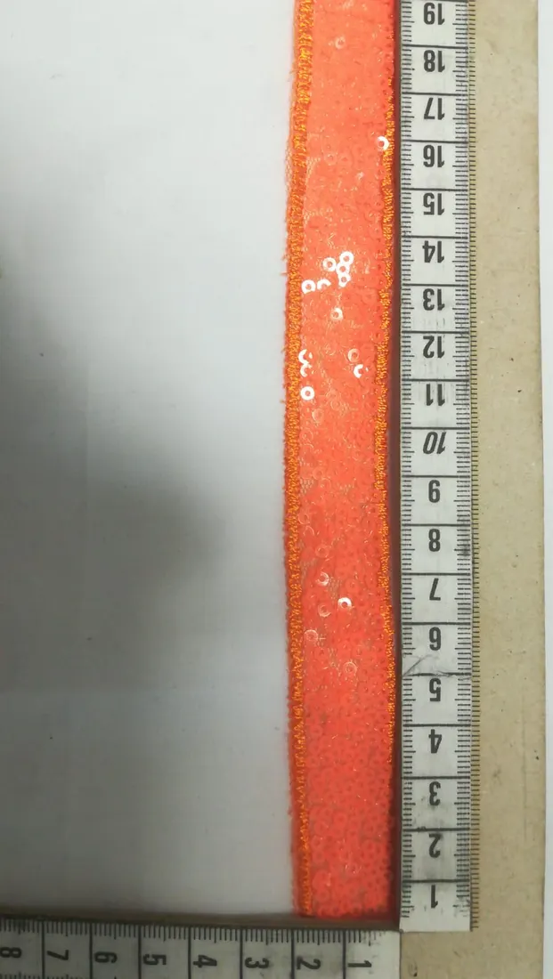 Neon Turuncu Pullu Bant, 2 cm