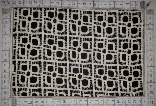 Ham Pamuk Güpür Brode Kumaş, 125 cm