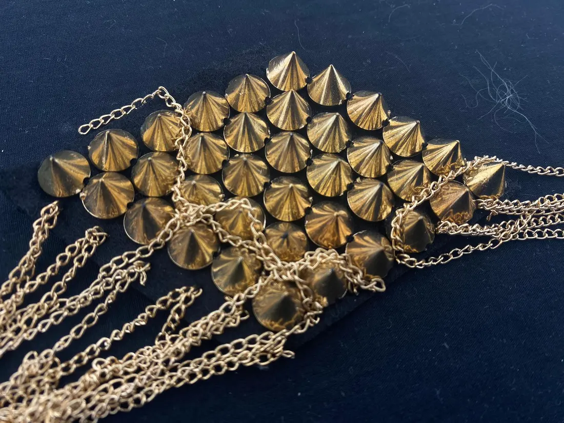 Gold Zincirli Aksesuar Apolet - 10 cm