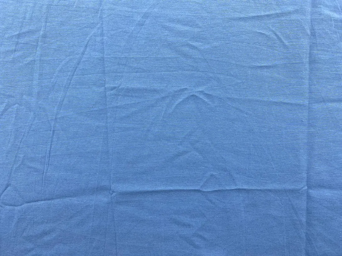İndigo Renk Terikoton Pamuk Polyester Kumaş
