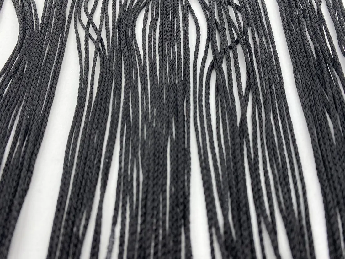 7407 Saçak · Yerli · Bant · Polyester · Siyah · 50 Cm