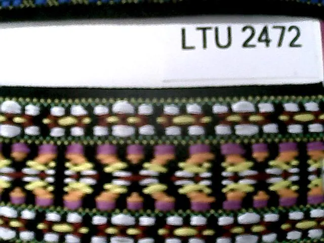 Renkli 50 mm Etnik Desenli İthal Polyester Şerit