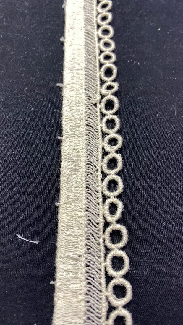 Ham Pamuk Güpür Bant - Yerli Brode, 2.5 cm