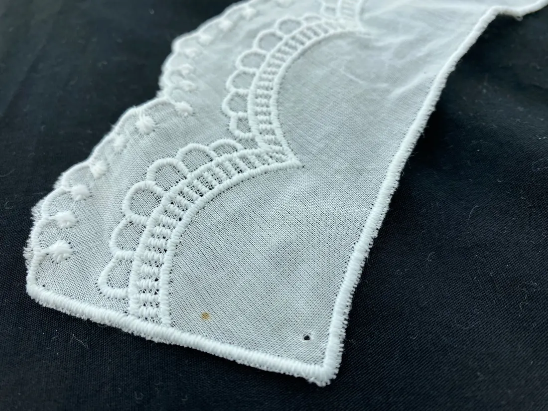 Yerli Mat Polyester Vual Yaka Bant, 25 cm