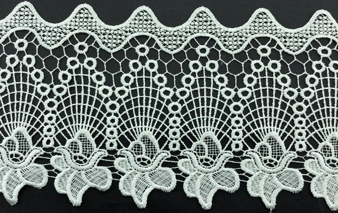 Parlak Polyester Güpür Brode, 17 cm