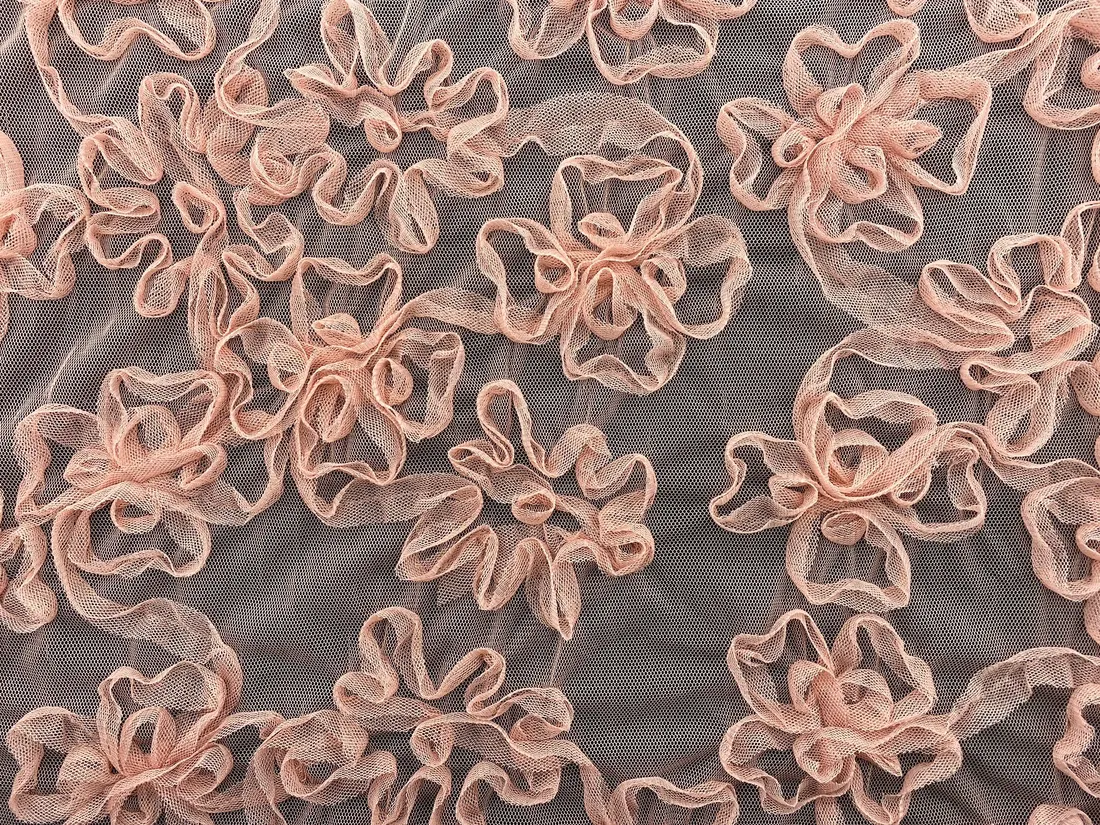 Somon Süzeneli Tül Kumaş - Yerli Polyester, 130 cm (11203)