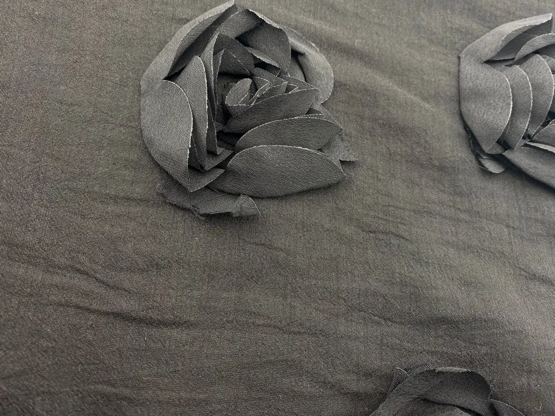 Kumaş · İthal · Lez · Polyester · Siyah · 150 Cm