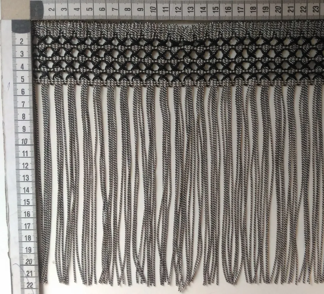 · Saçak · Polyester · Zebra · Si̇yah-beyaz · 21,5 Cm