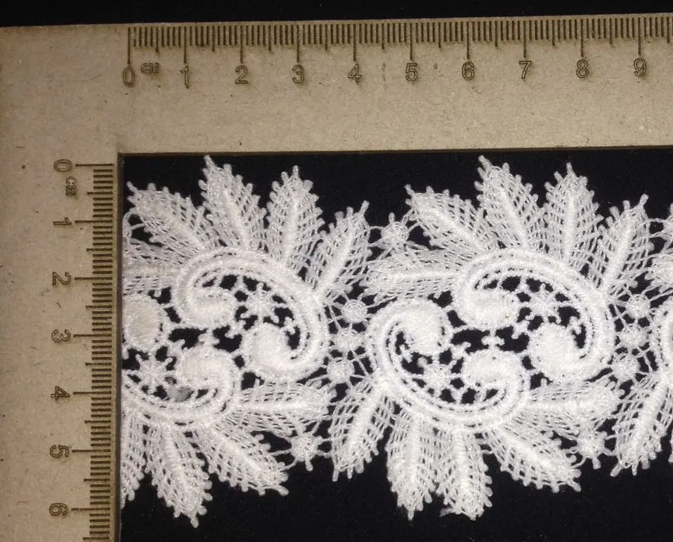 Gümüş İncili Ham Mat Polyester Güpür Brode Bant, 4 mm