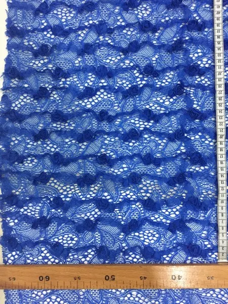 3 Boyutlu Simli Somon Dantel, İthal Polyester