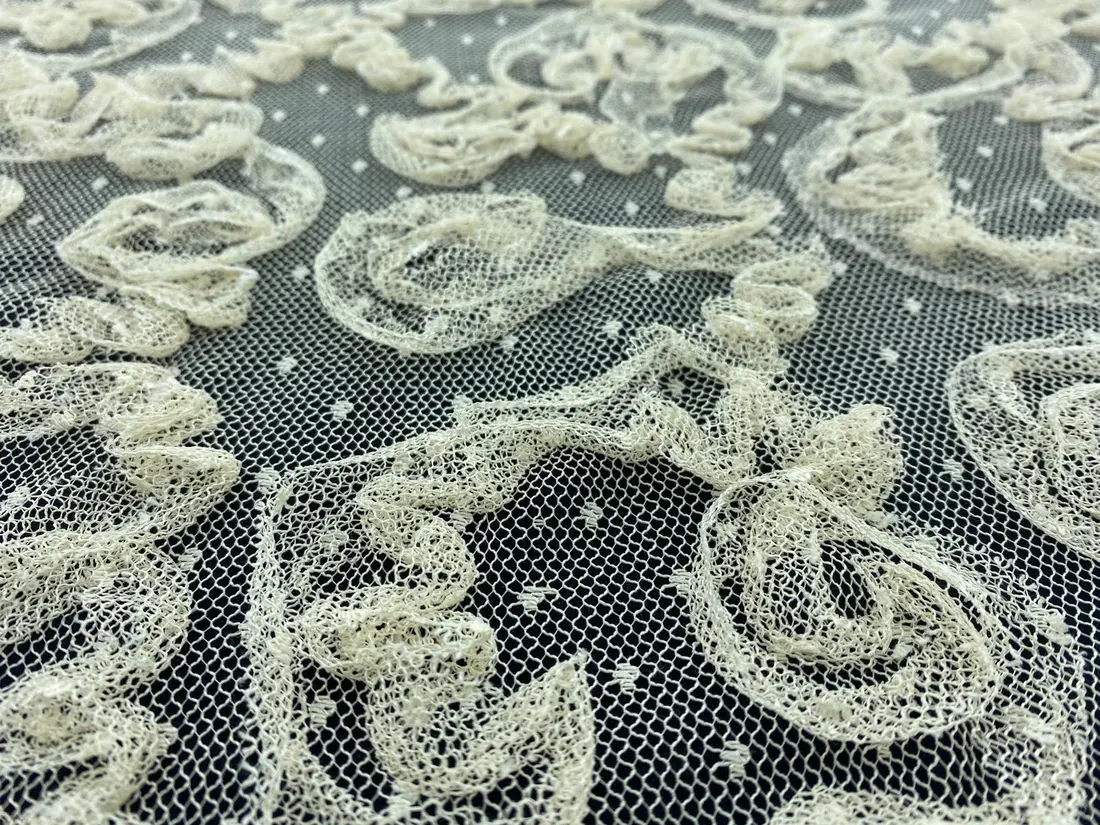 Somon Tül Üzeri Yerli Süzeneli Polyester