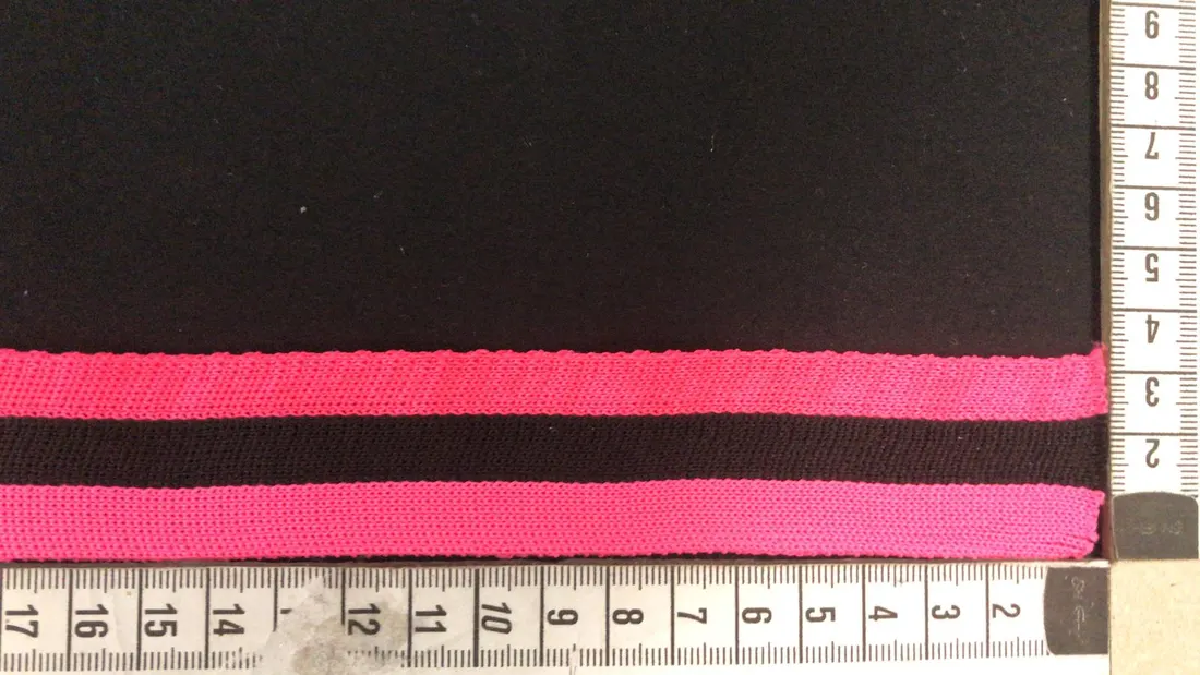 Neon 2 Renkli Şerit Bant, Pembe ve Siyah Renkler