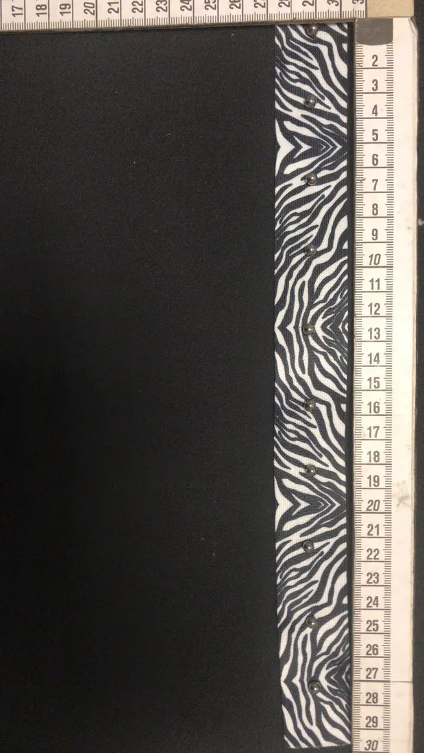 İncili Zebra Desenli Polyester Şerit, Yerli