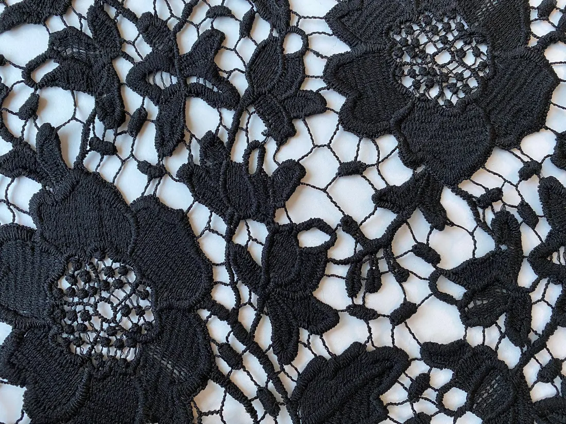 Siyah Mat İthal Brode - Polyester (2791)