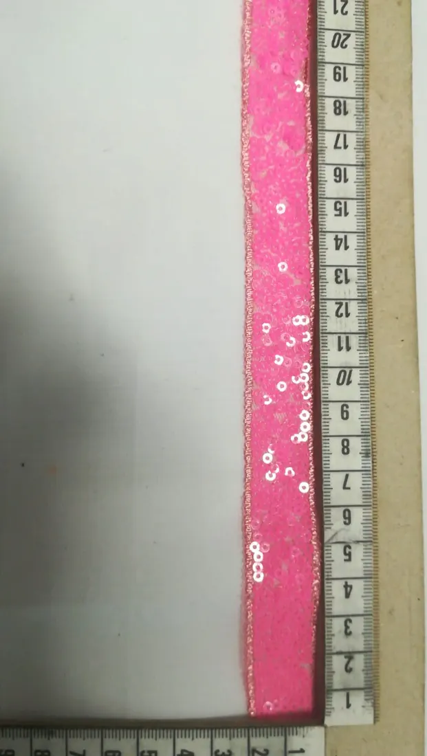 Neon Pembe Pullu Bant, 2 cm