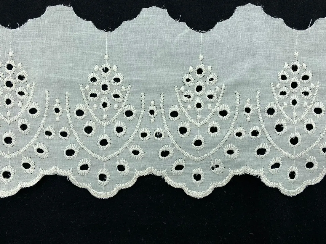 Taş Renkli Mat Polyester Brode Bant - 16 cm