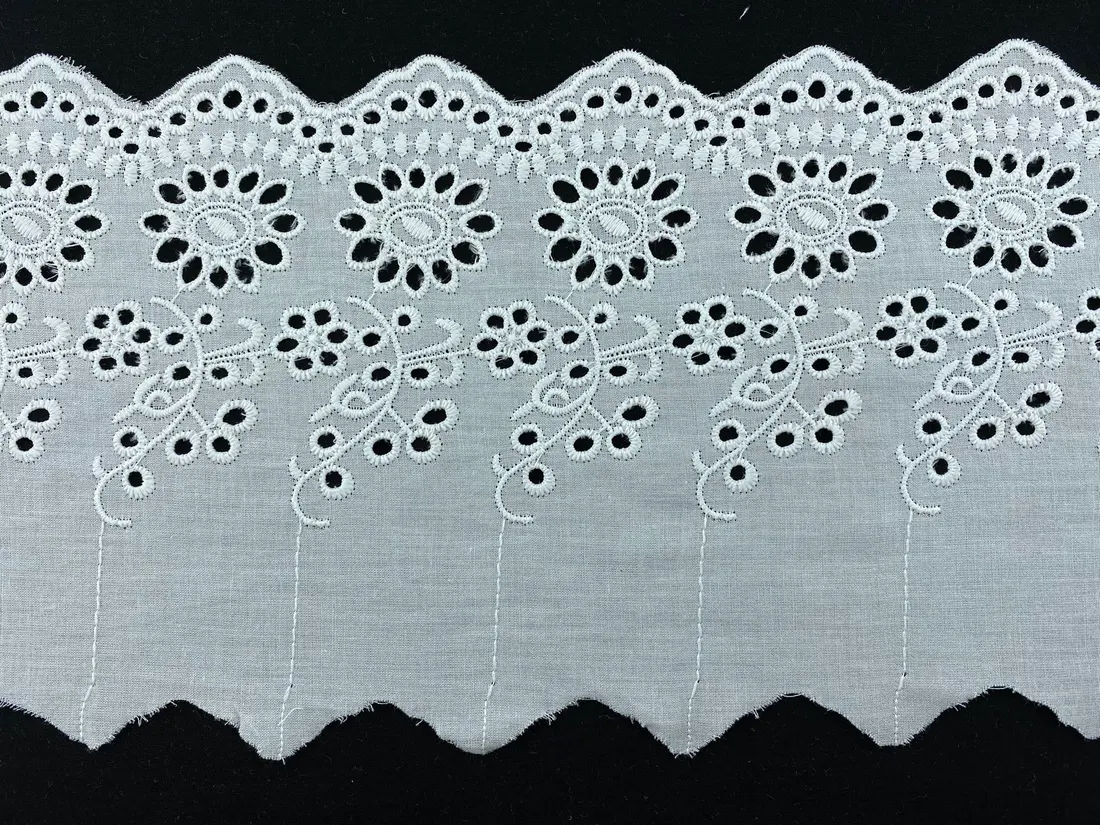 Kasar İşlemli Mat Polyester Brode Bant - 14 cm